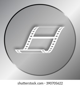 Vector blank film strip icon