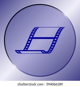 Vector blank film strip icon