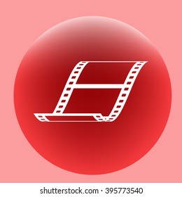 Vector blank film strip icon