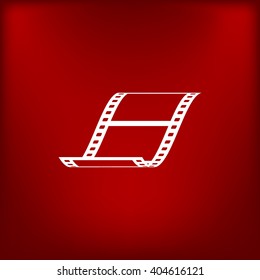 Vector blank film strip icon