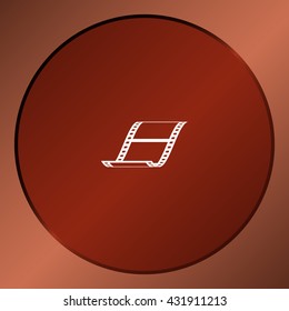 Vector blank film strip icon