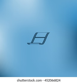 Vector blank film strip icon