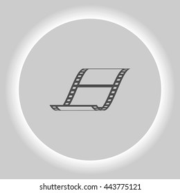 Vector blank film strip stock vector icon illustration