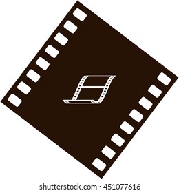 Vector blank film strip stock vector icon illustration
