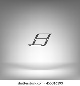 Vector blank film strip stock vector icon illustration