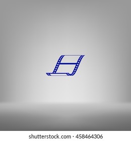 Vector blank film strip stock vector icon illustration