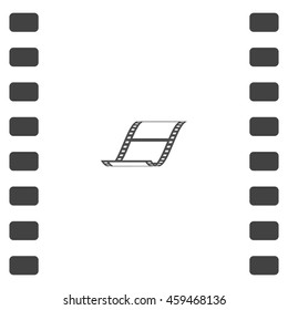 Vector blank film strip stock vector icon illustration