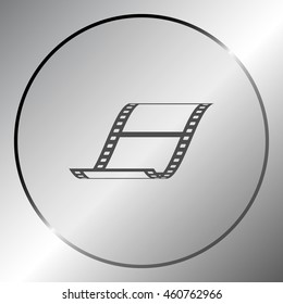 Vector blank film strip stock vector icon illustration