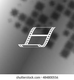 Vector blank film strip stock vector icon illustration