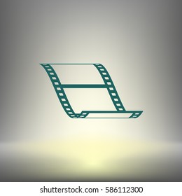 Vector blank film strip stock vector icon illustration