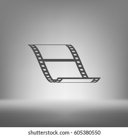 Vector blank film strip stock vector icon illustration