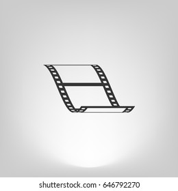 Vector blank film strip stock vector icon illustration