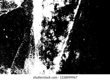 Vector blank grained and scratched film strip texture background. Old film effect