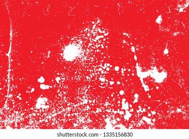 Vector blank grained and scratched film strip texture background. Old film effect