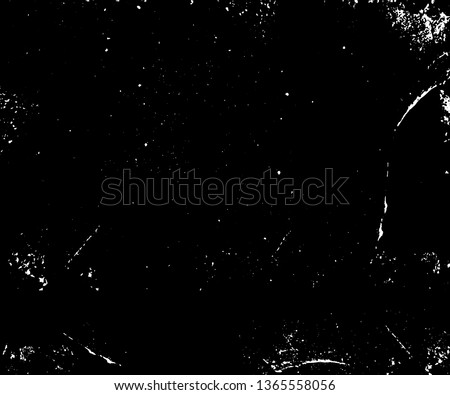 Vector blank grained and scratched film strip texture background. Old film effect