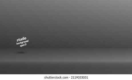 fondo de la sala de estudio gris vectorial Mostrar productos con espacio de copia para mostrar el diseño de contenido. Anuncios de banner de producto en el sitio web - eps10
