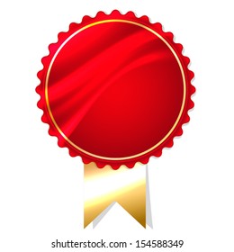 Vector blank guarantee badge, can be used for warranty, store, certificate label