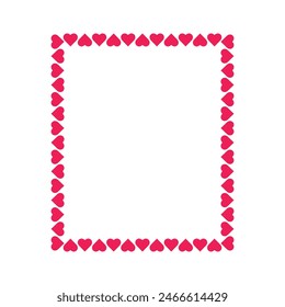 Vector blank heart frame wallpaper. Valentine frame Heart symbol vector