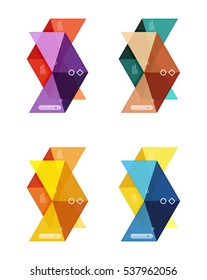 Vector blank infographic arrow templates can be used as workflow layouts, diagrams, number options or web design