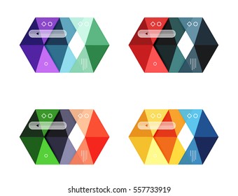 Vector blank infographic arrow templates can be used as workflow layouts, diagrams, number options or web design