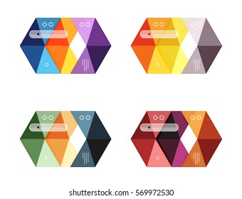 Vector blank infographic arrow templates can be used as workflow layouts, diagrams, number options or web design