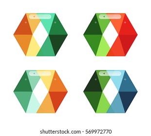 Vector blank infographic arrow templates can be used as workflow layouts, diagrams, number options or web design