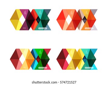 Vector blank infographic arrow templates can be used as workflow layouts, diagrams, number options or web design