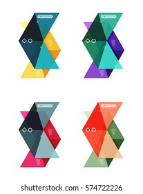 Vector blank infographic arrow templates can be used as workflow layouts, diagrams, number options or web design