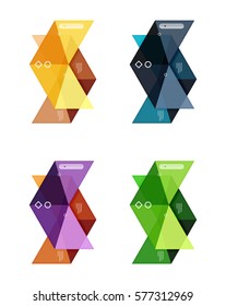 Vector blank infographic arrow templates can be used as workflow layouts, diagrams, number options or web design