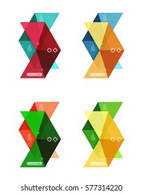 Vector blank infographic arrow templates can be used as workflow layouts, diagrams, number options or web design