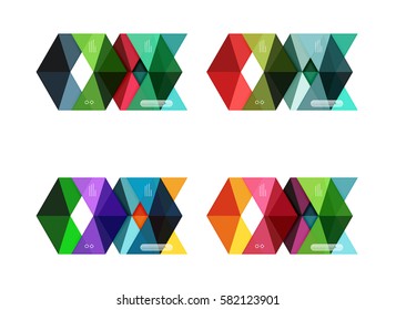 Las plantillas de flecha de infografía en blanco vectorial se pueden utilizar como diseños de flujo de trabajo, diagramas, opciones de número o diseño web