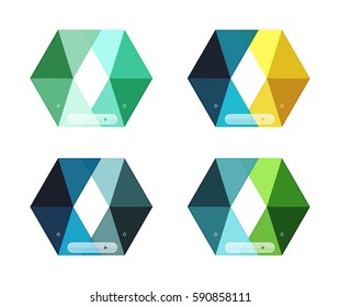 Vector blank infographic arrow templates can be used as workflow layouts, diagrams, number options or web design