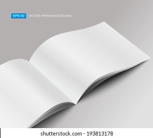 Vector blank magazine. Template for design 