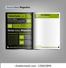 Vector blank magazine for your design