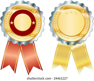 vector blank medallions