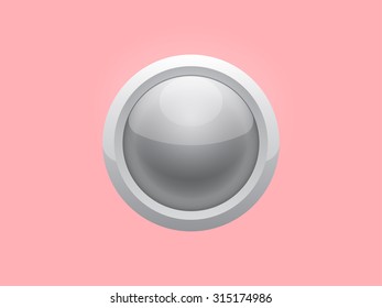 Vector Blank metal button