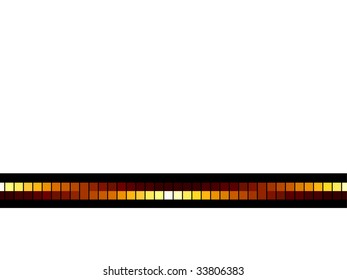 vector blank with mosaic border, place for text