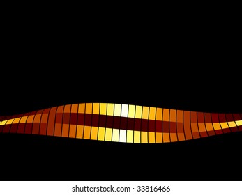 vector blank with mosaic border, place for text