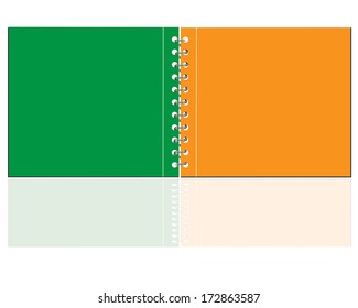 Vector blank  notebook