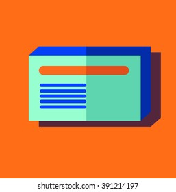 Vector Blank Package Box for Blister of Pills