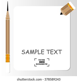 Vector Blank paper and pencils.