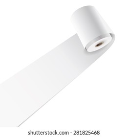 Vector blank paper roll.