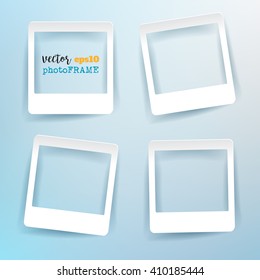 Vector Blank Photo Frames with empty space for your image.