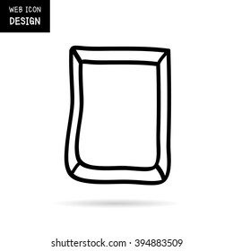 Vector blank picture frame template set isolated on wall, Illustration EPS10 great for any use.