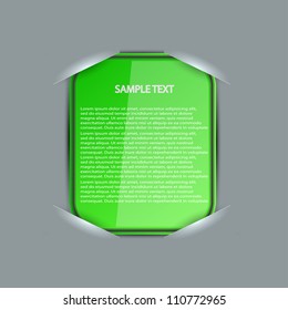 Vector blank with place for your text. Eps 10