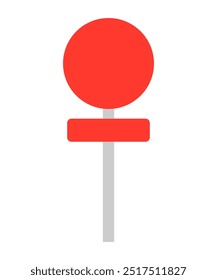 Vector Blank Road Sign Illustration