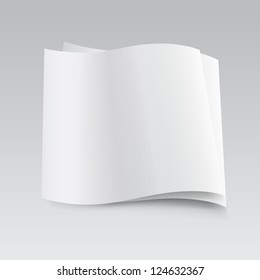 Vector blank sheet of paper