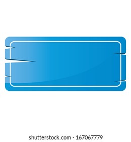 Vector Blank Sign Isolated With Space For Text