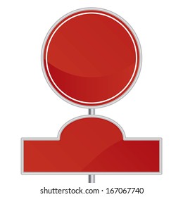 Vector Blank Signs Isolated With Space For Text