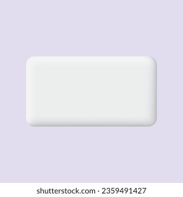 Vector blank speech bubble pin on white background.